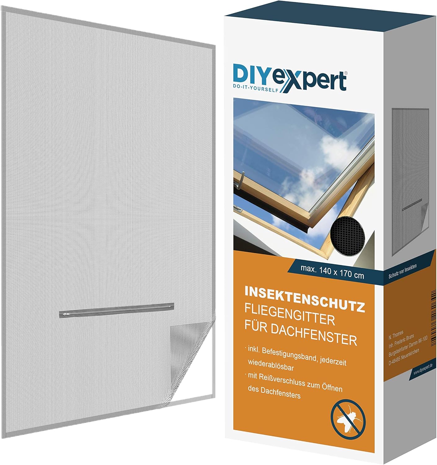 DIYexpert Mosquitera para claraboya,...