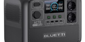 BLUETTI AC70 Generador Solar, Batería LiFePO4 de 768Wh con 2...