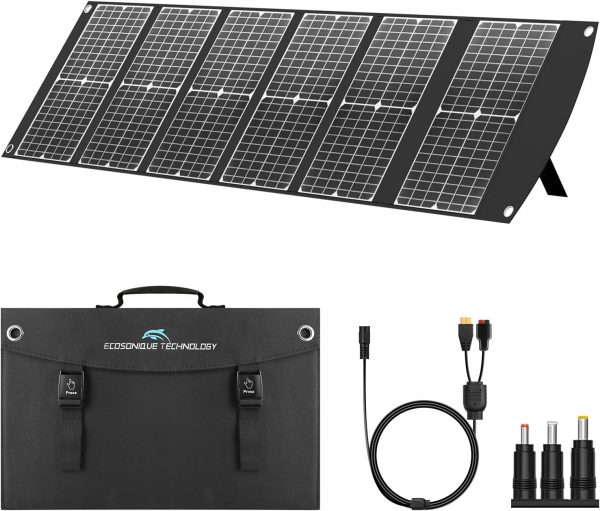 Cargador de panel solar portátil plegable