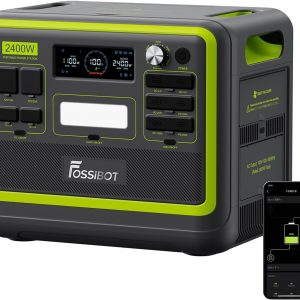 FOSSiBOT F2400 - Generador eléctrico solar portátil, 2400 W,...