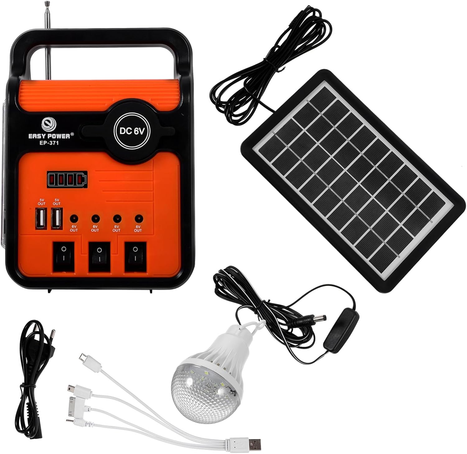 POPETPOP Generador Solar Con Panel Solar: Estación De Energí...