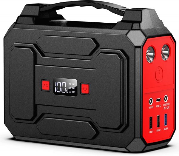 Powkey Estación de energía portátil 99 Wh/27000 mAh, 100 W, ...
