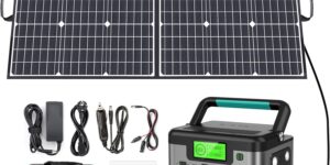 SWAREY Estación de Energía Portátil, 518Wh Generador Solar c...