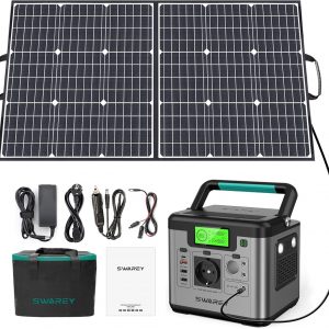 SWAREY Estación de Energía Portátil, 518Wh Generador Solar c...