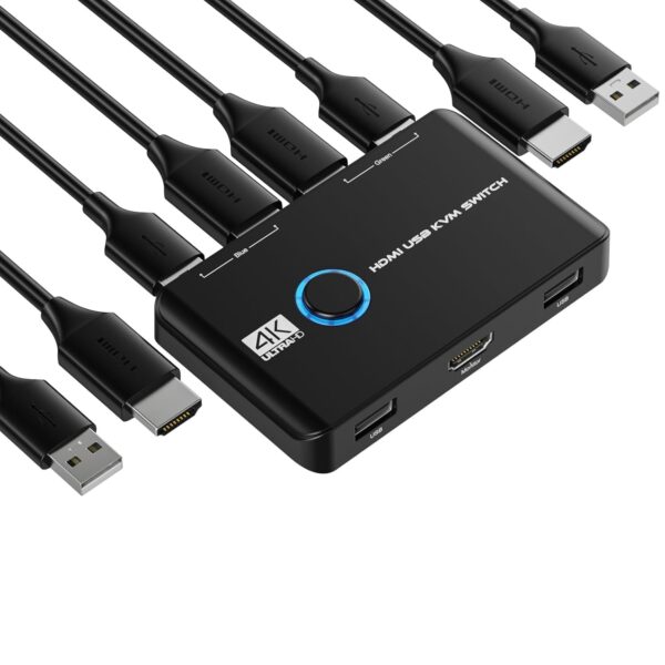 Jancane KVM Switch 4K 60Hz HDMI KVM