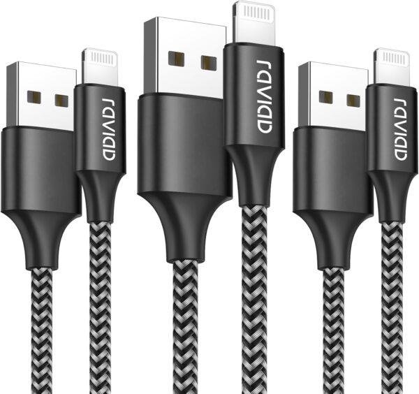 RAVIAD Cable Cargador iPhone [3Pack RAVIAD Cable Cargador iPhone [3Pack