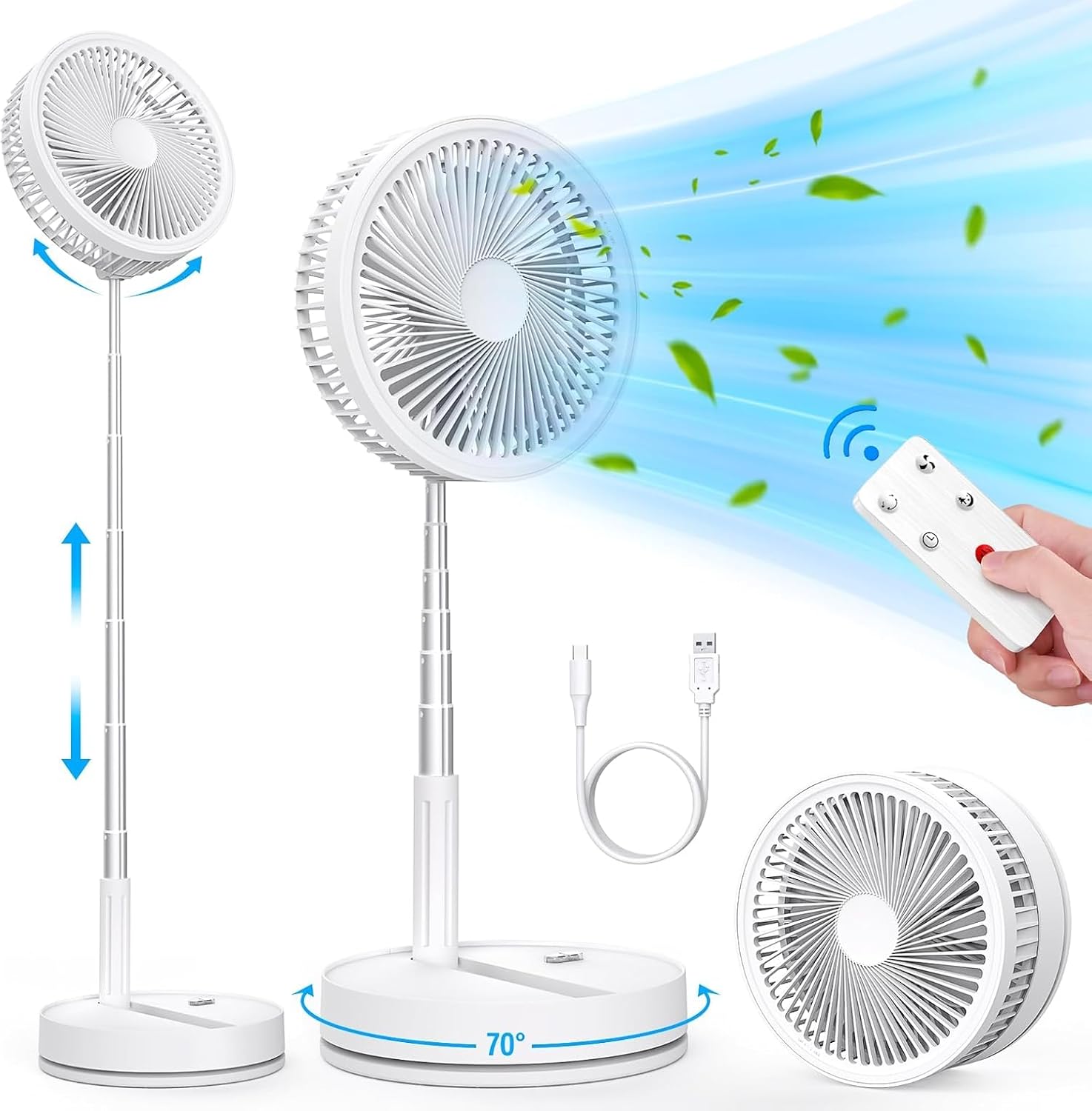 LIPETY Ventilador de Pie Oscilante LIPETY Ventilador de Pie Oscilante