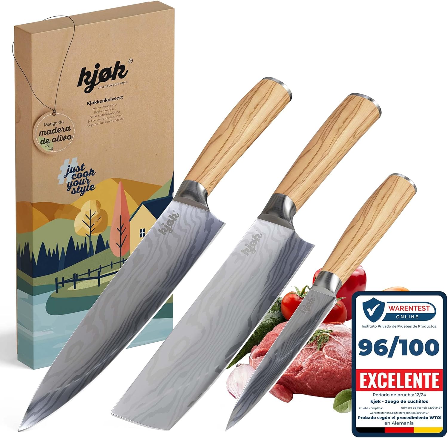 kjøk Juego de Cuchillos profesional kjøk Juego Cuchillos profesional