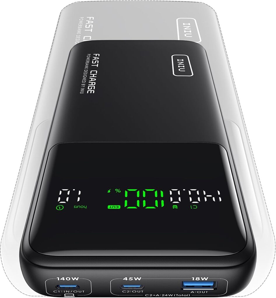 INIU Batería Externa 25000 mA