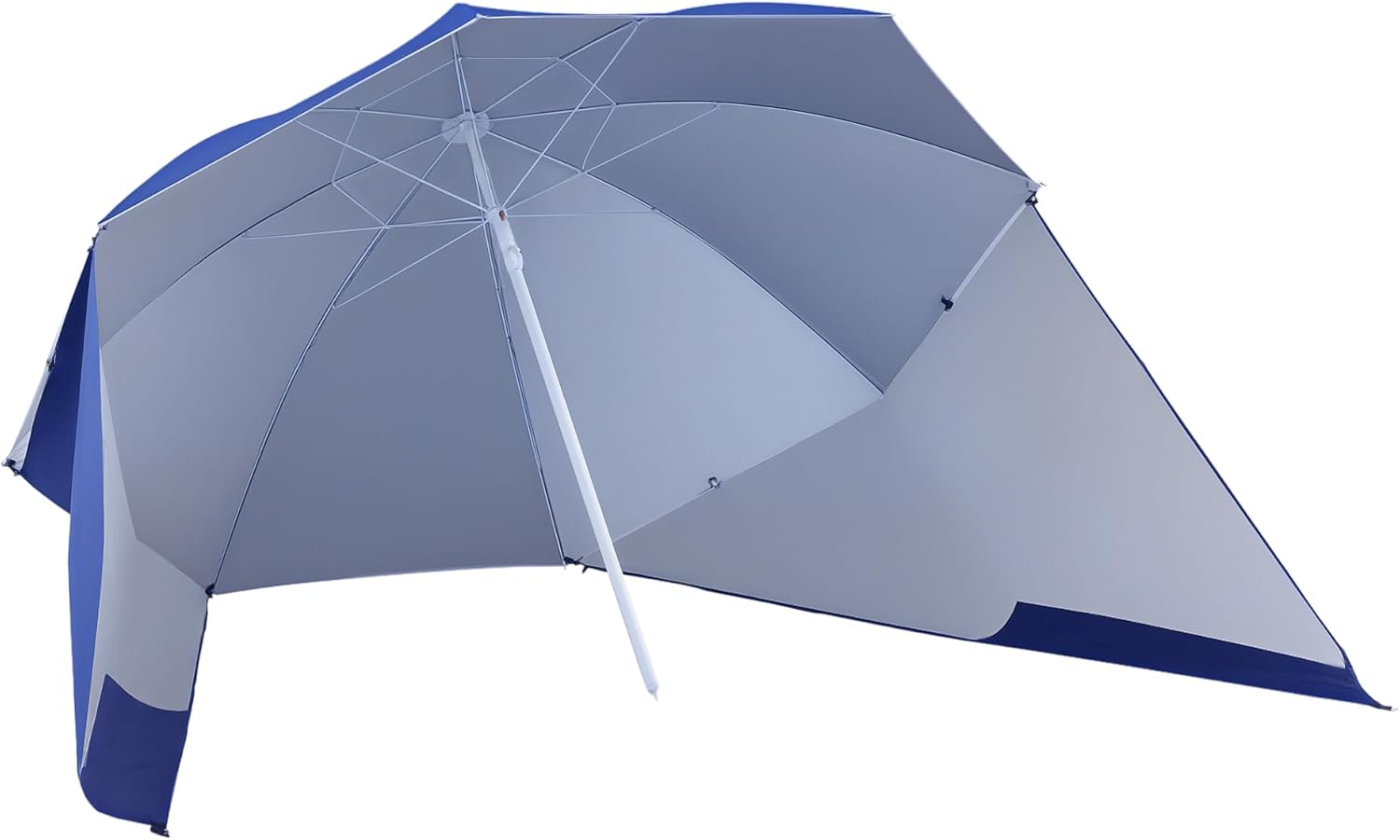 Outsunny Sombrilla de Playa 2 en 1