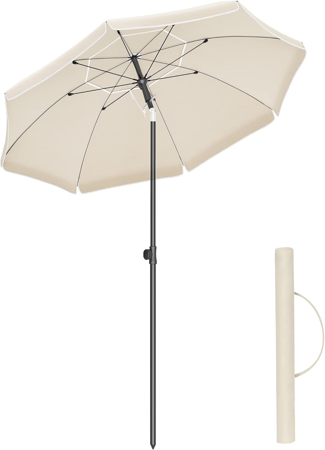 SONGMICS Sombrilla de 160 cm UPF