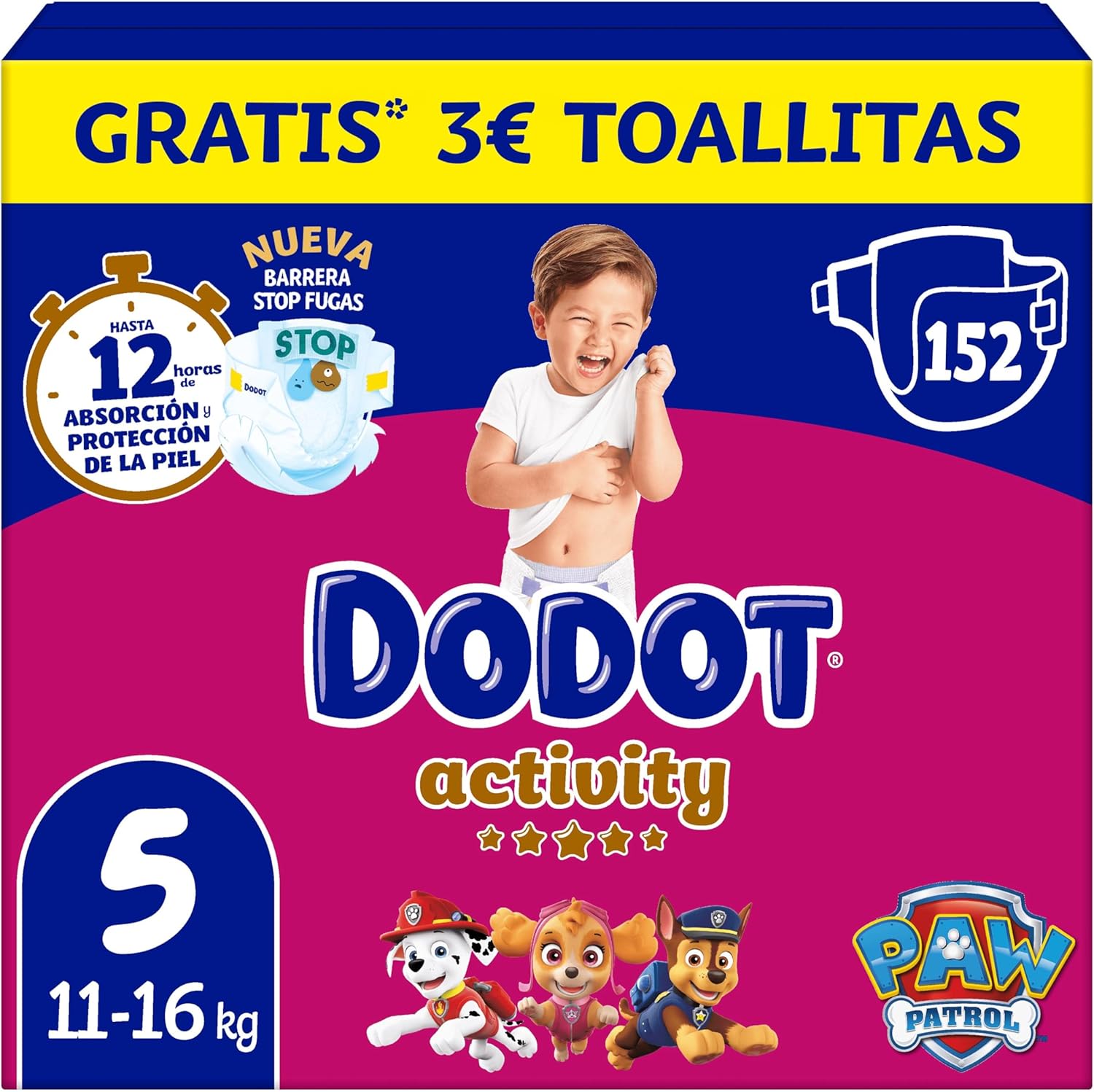 Dodot Pañales Bebé Activity Talla