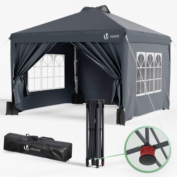 VOUNOT® Carpa Plegable Gazebo 3x3m