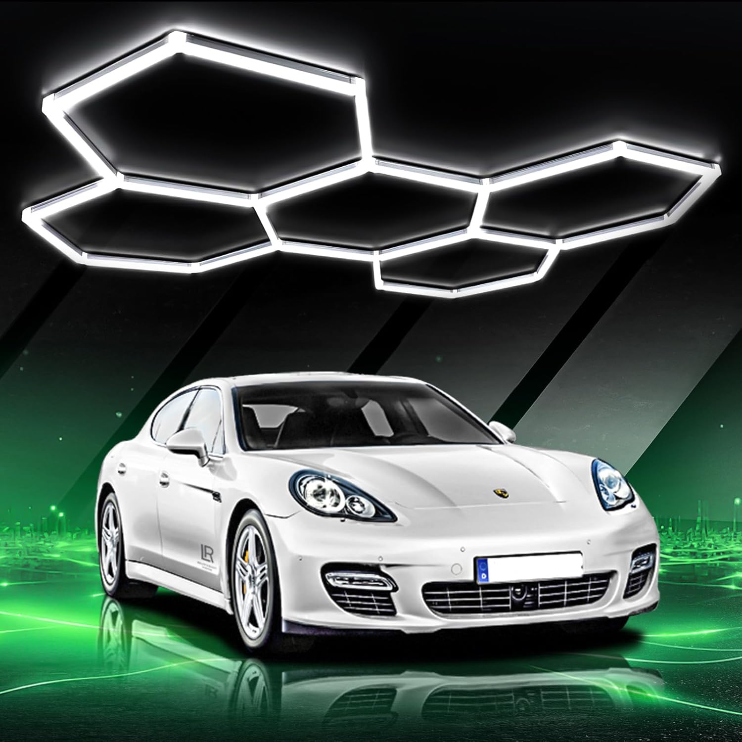 Lámpara techo LED hexagonal