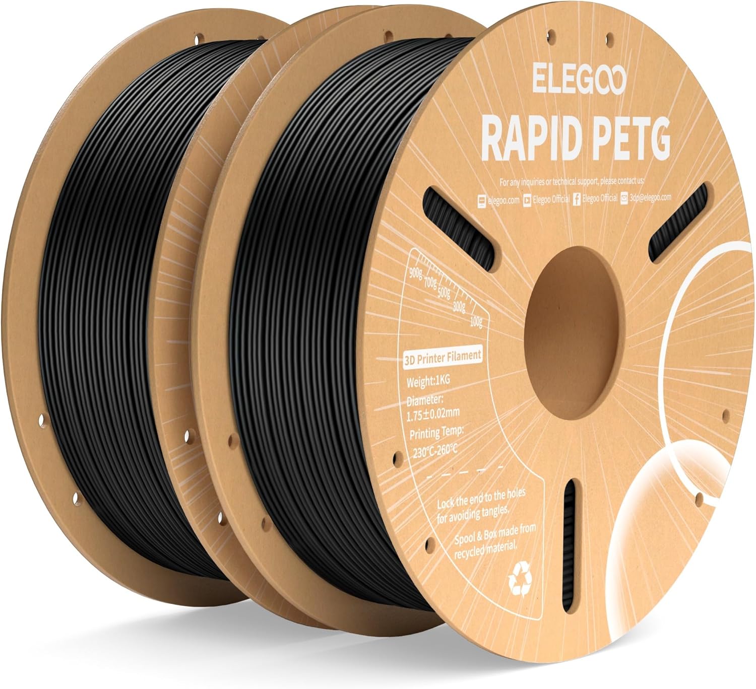 ELEGOO Filamento PETG Rápido 175