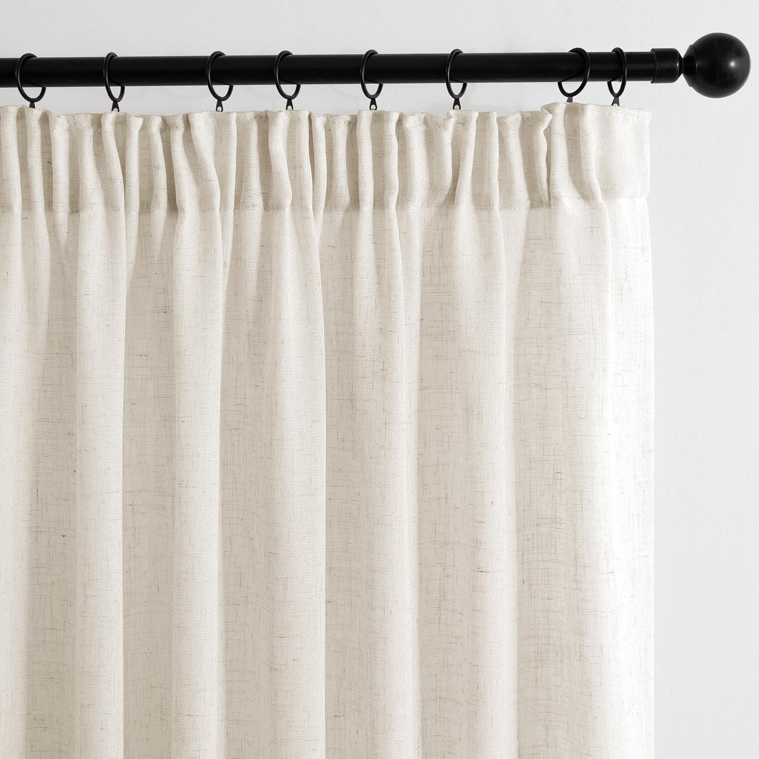 MIULEE Juego Cortinas Lino