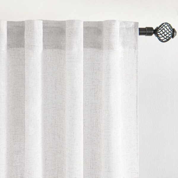 MIULEE Juego de Cortinas de Lino
