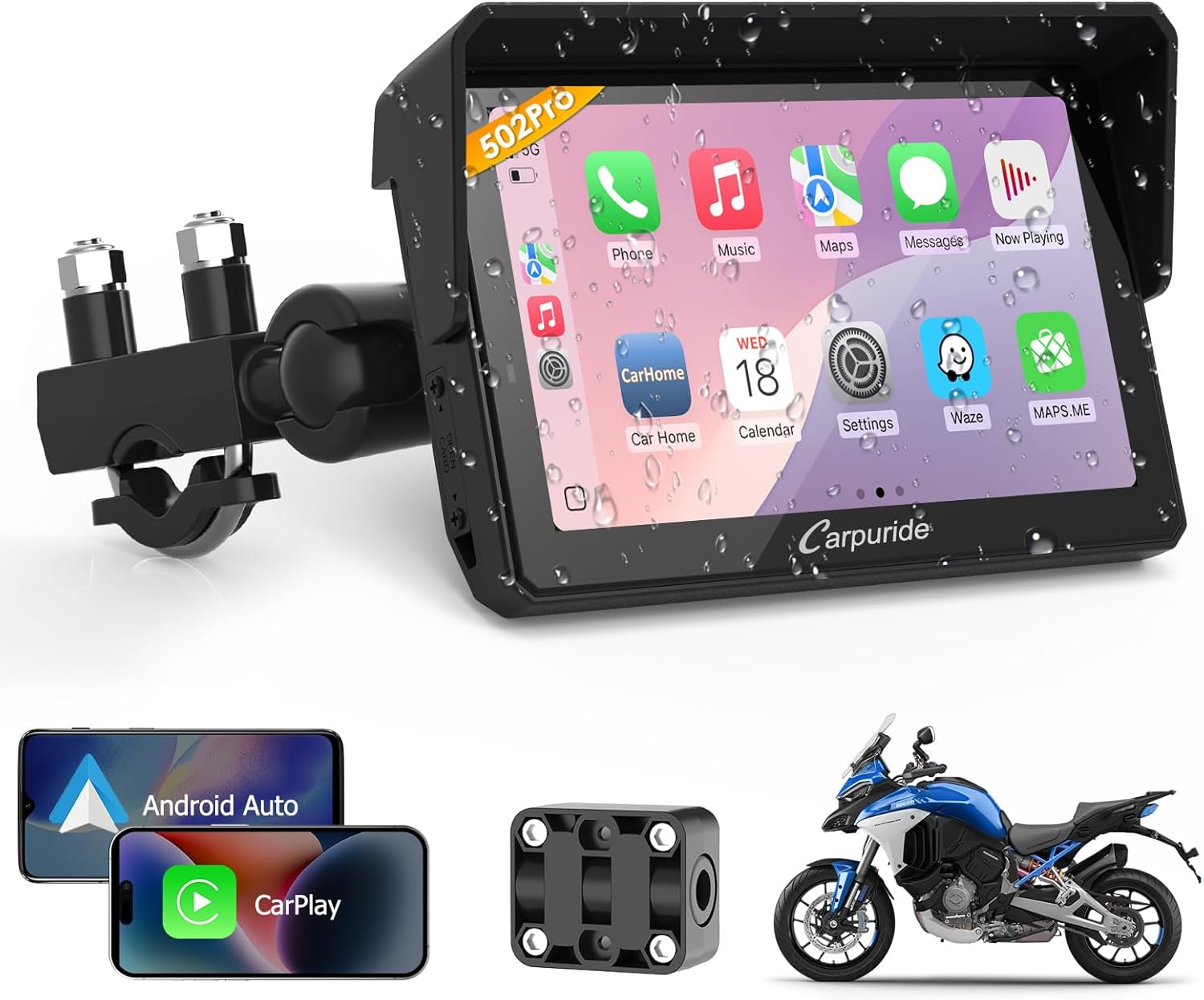 Carpuride W502PRO Motocicleta Carpuride W502PRO Motocicleta