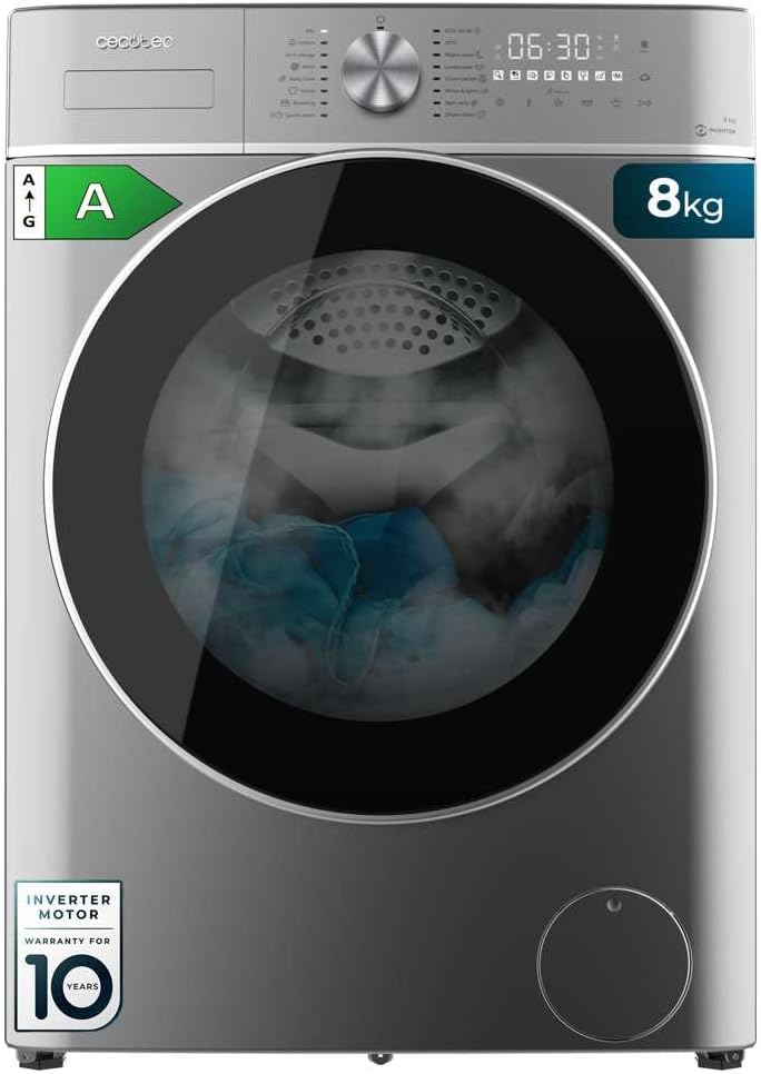 Cecotec Lavadora 8Kg de Carga Cecotec Lavadora 8Kg Carga