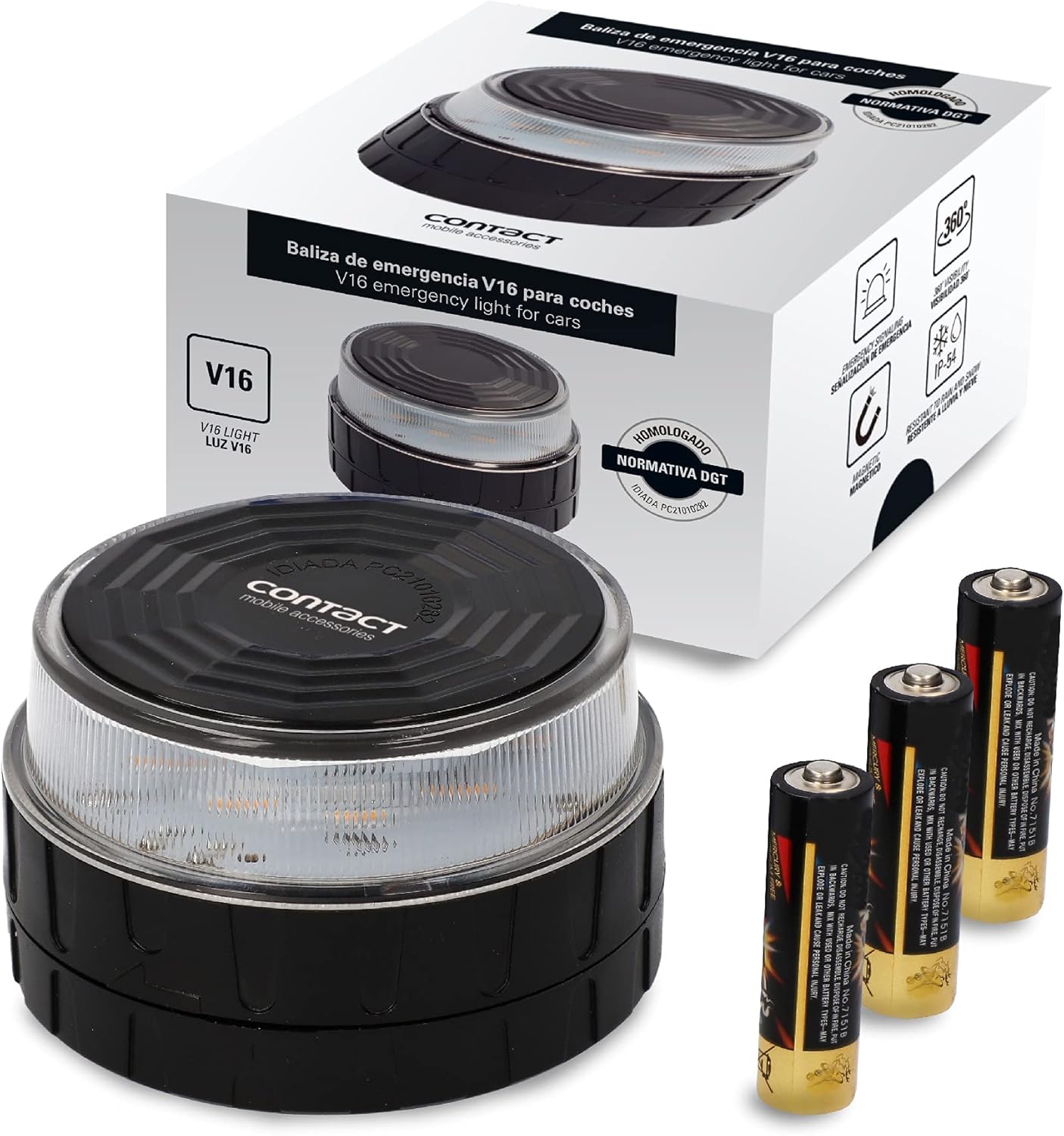 Contact Luz de Emergencia V16 para