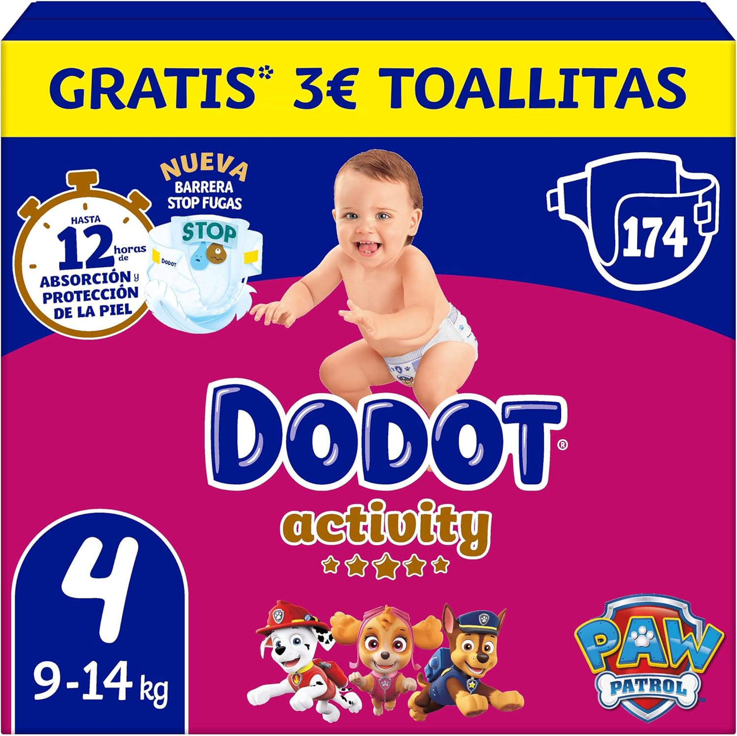 Dodot Pañales Bebé Activity Talla