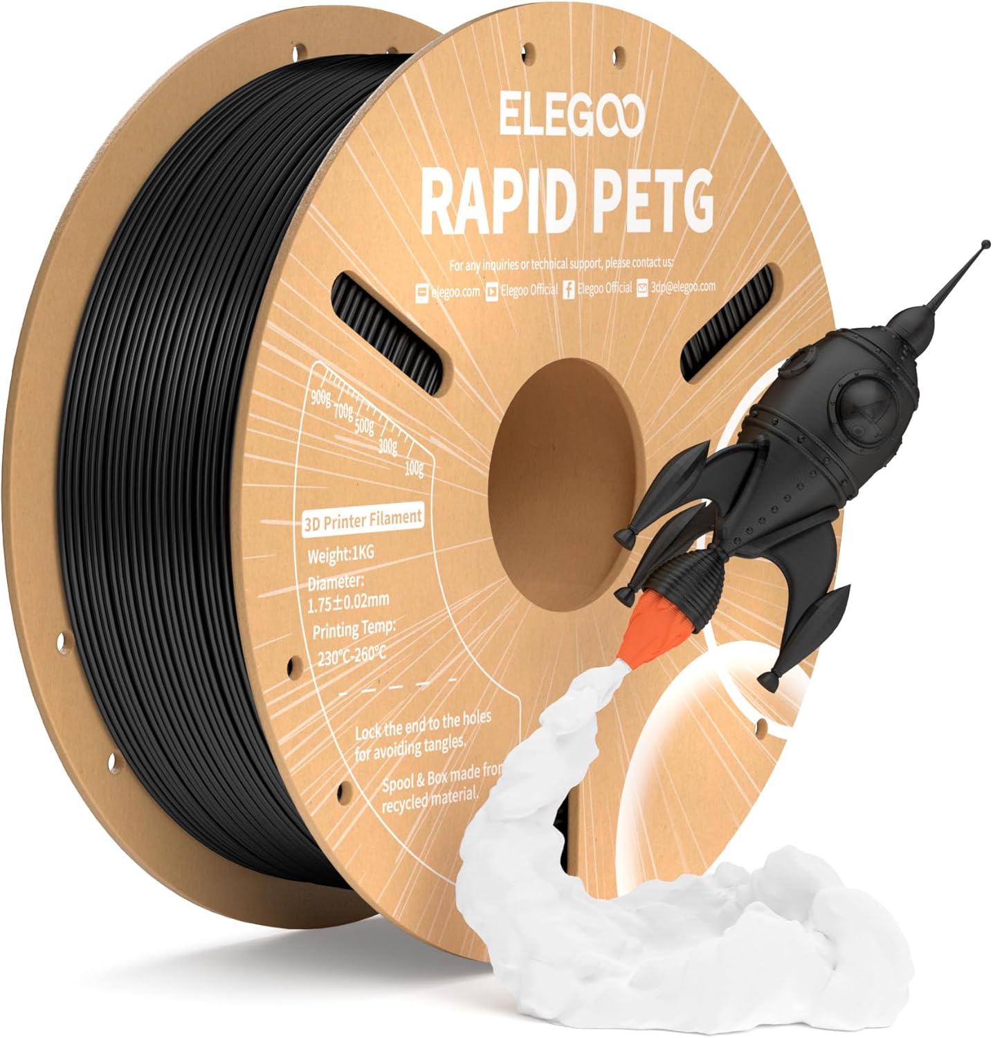 ELEGOO Filamento PETG Rápido 175