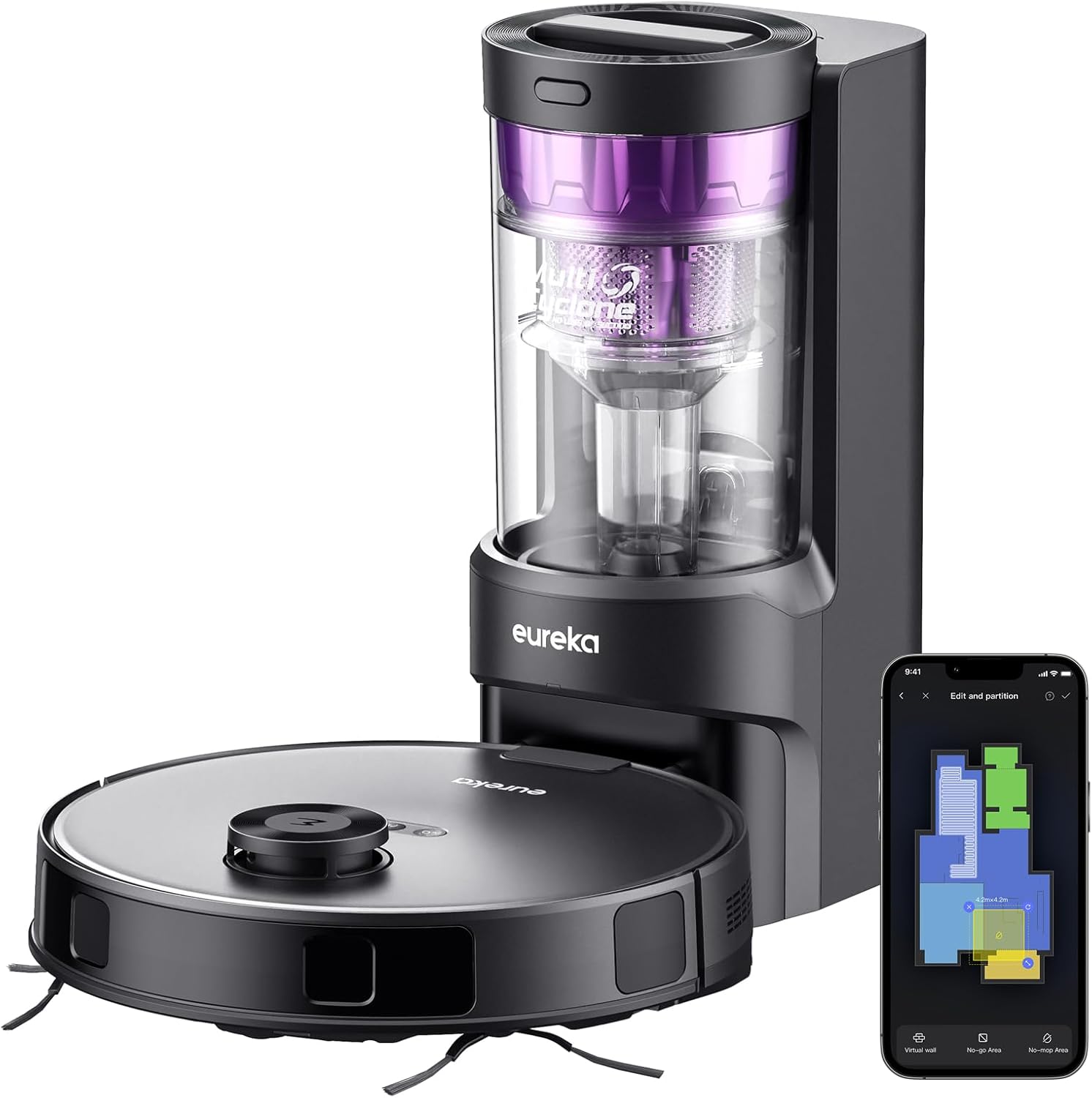 Robot Aspirador y Fregasuelos Eureka