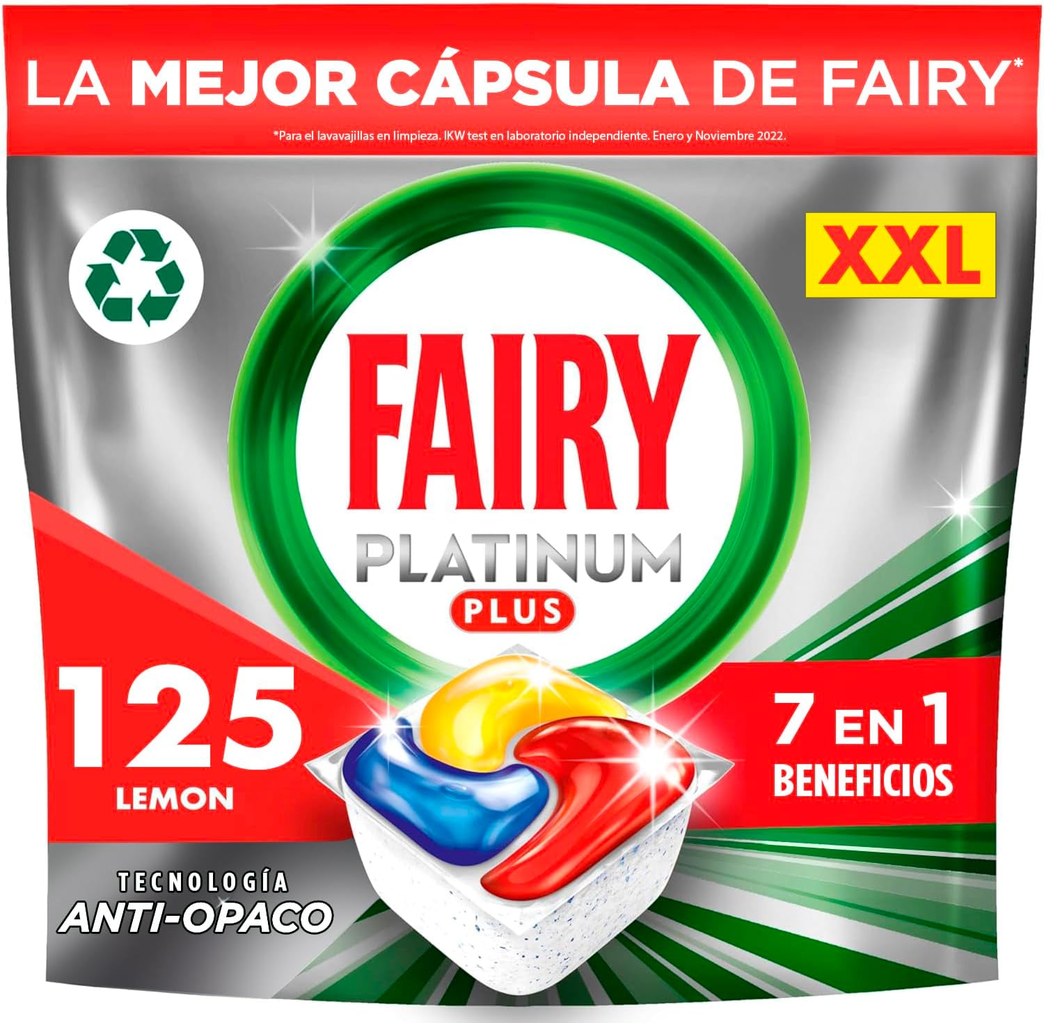 Fairy Platinum Plus Limón Cápsulas