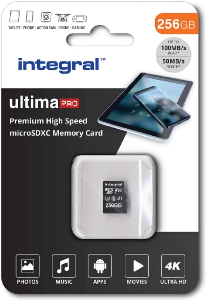 Integral 256GB microSD Card Premium