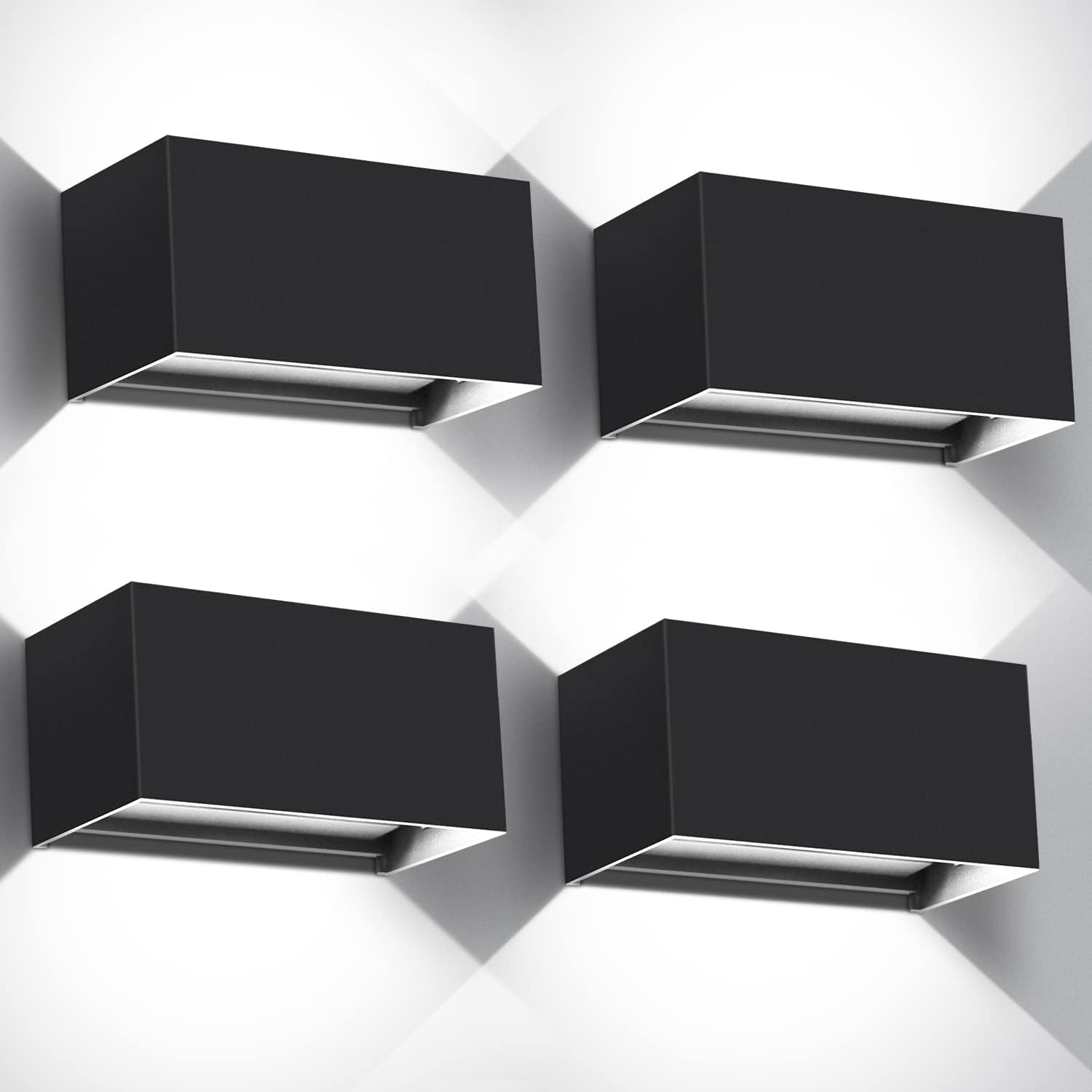 Kingwen 4 piezas Aplique Pared