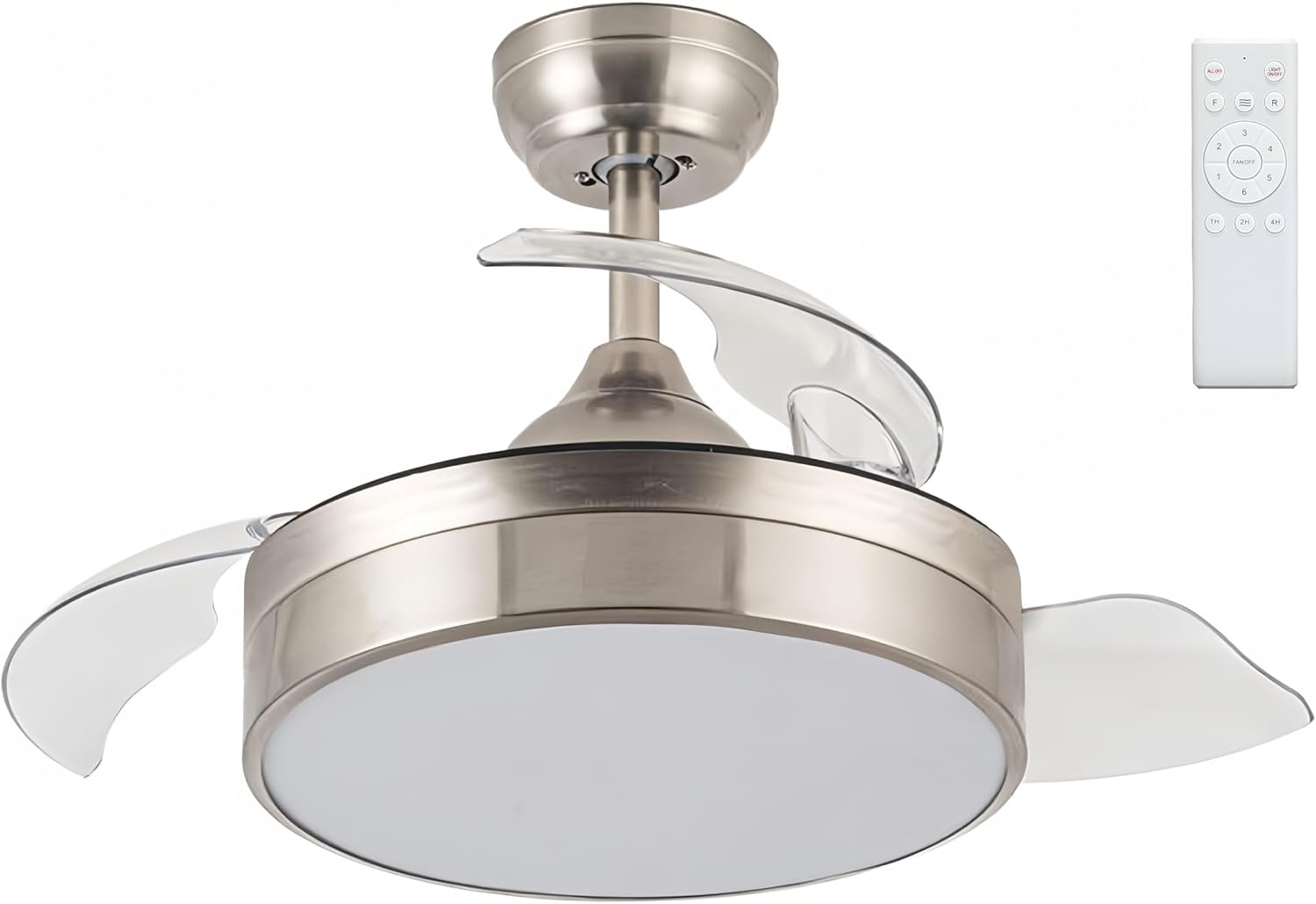 LEDUNI Ventilador con Luz Lámpara LEDUNI Ventilador Luz Lámpara