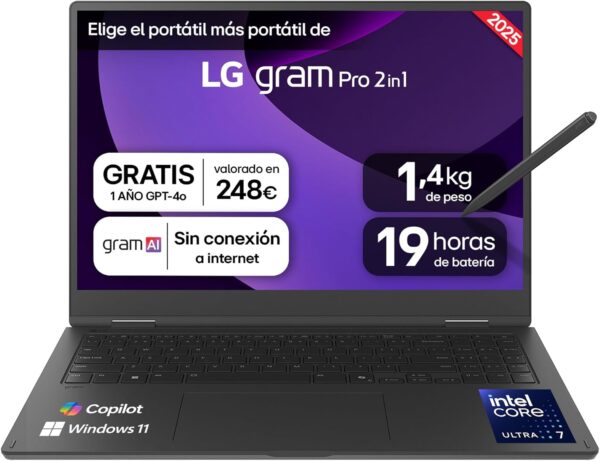 LG gram 16T90TP KAD88B Ordenador
