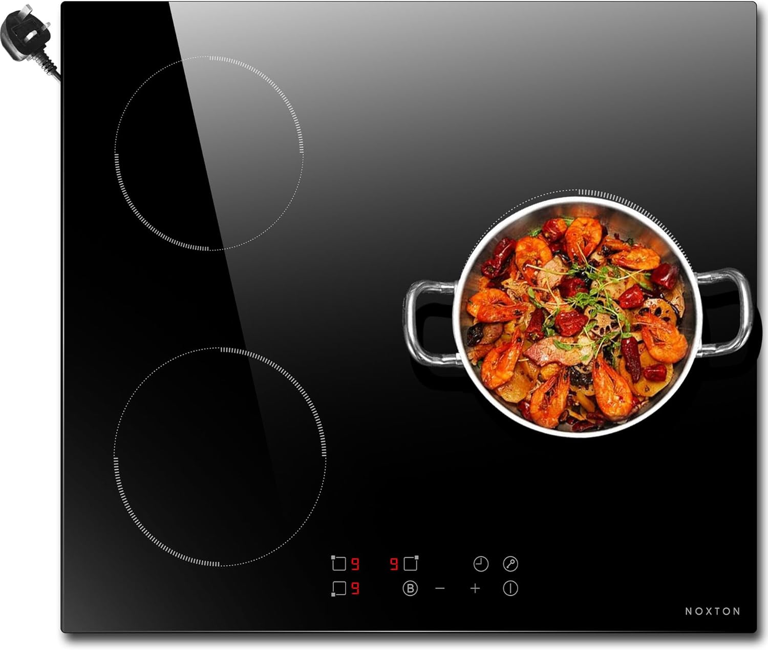 Noxton Placa induccion 3 fuegos