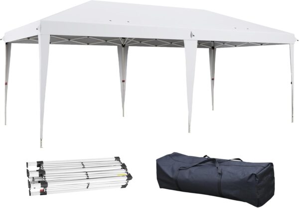 Outsunny Carpa Plegable Gazebo 6x3