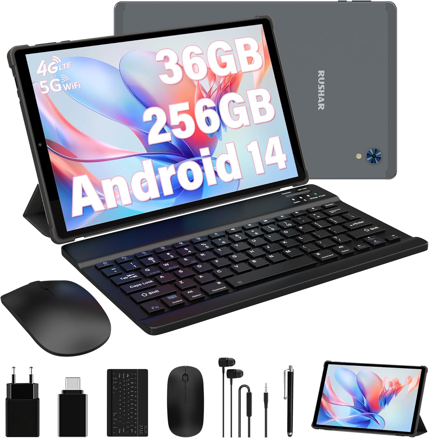 RUSHAR Tablet 104 Pulgadas Android