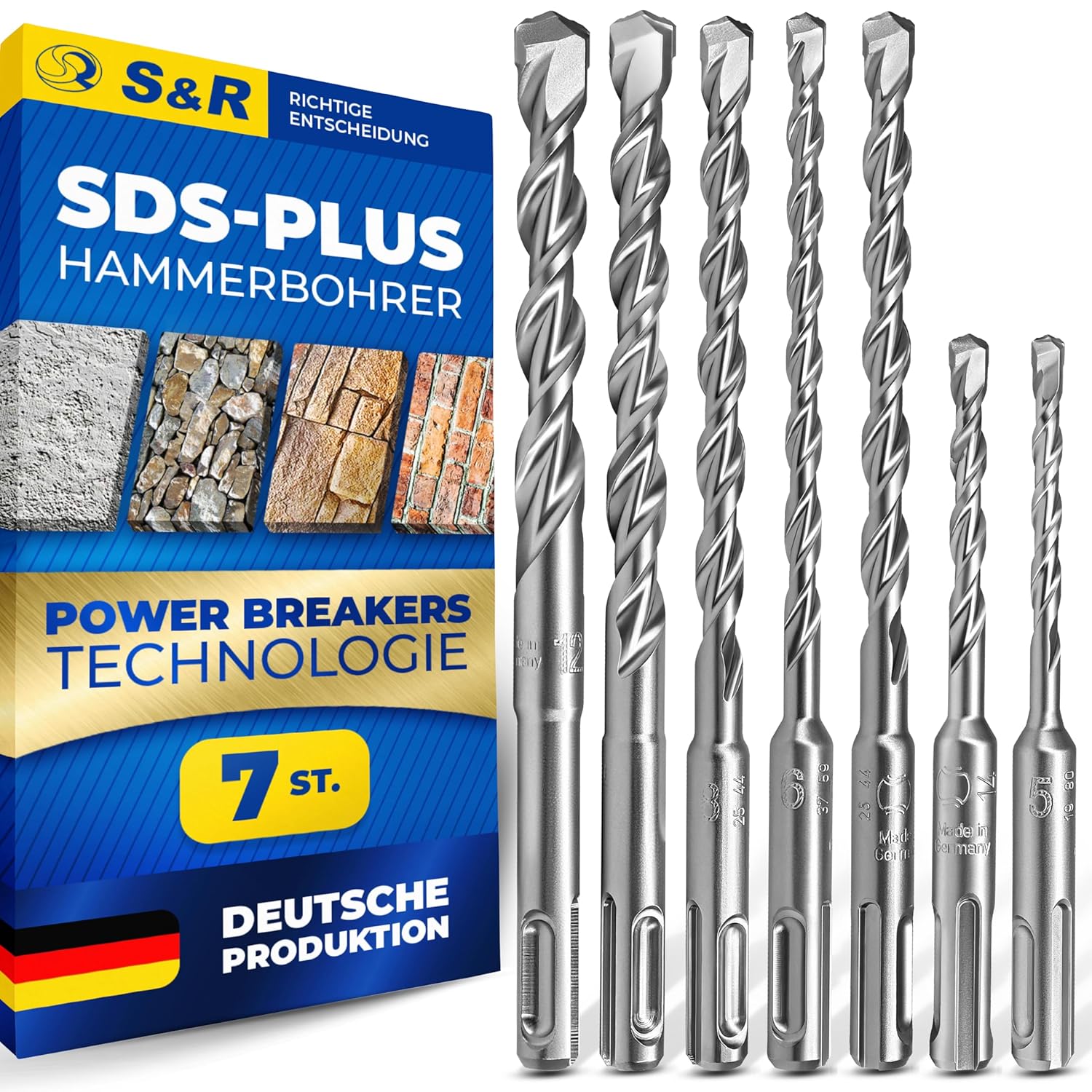 S&R Brocas Sds Plus Hórmigon Armado