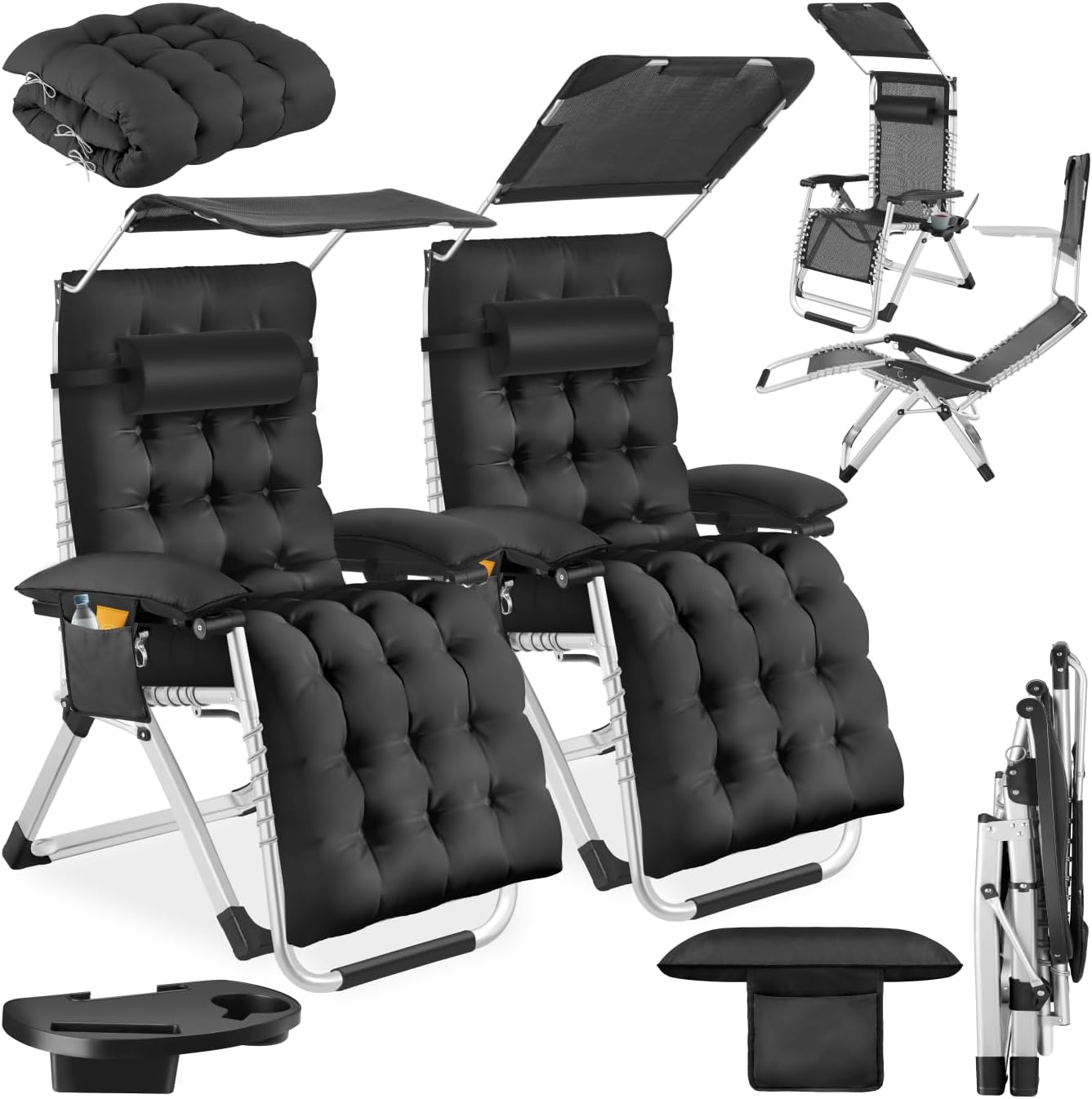 TecTake® Silla Tumbona Plegable