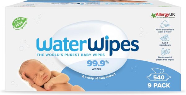 WaterWipes Original Baby Wipes 540