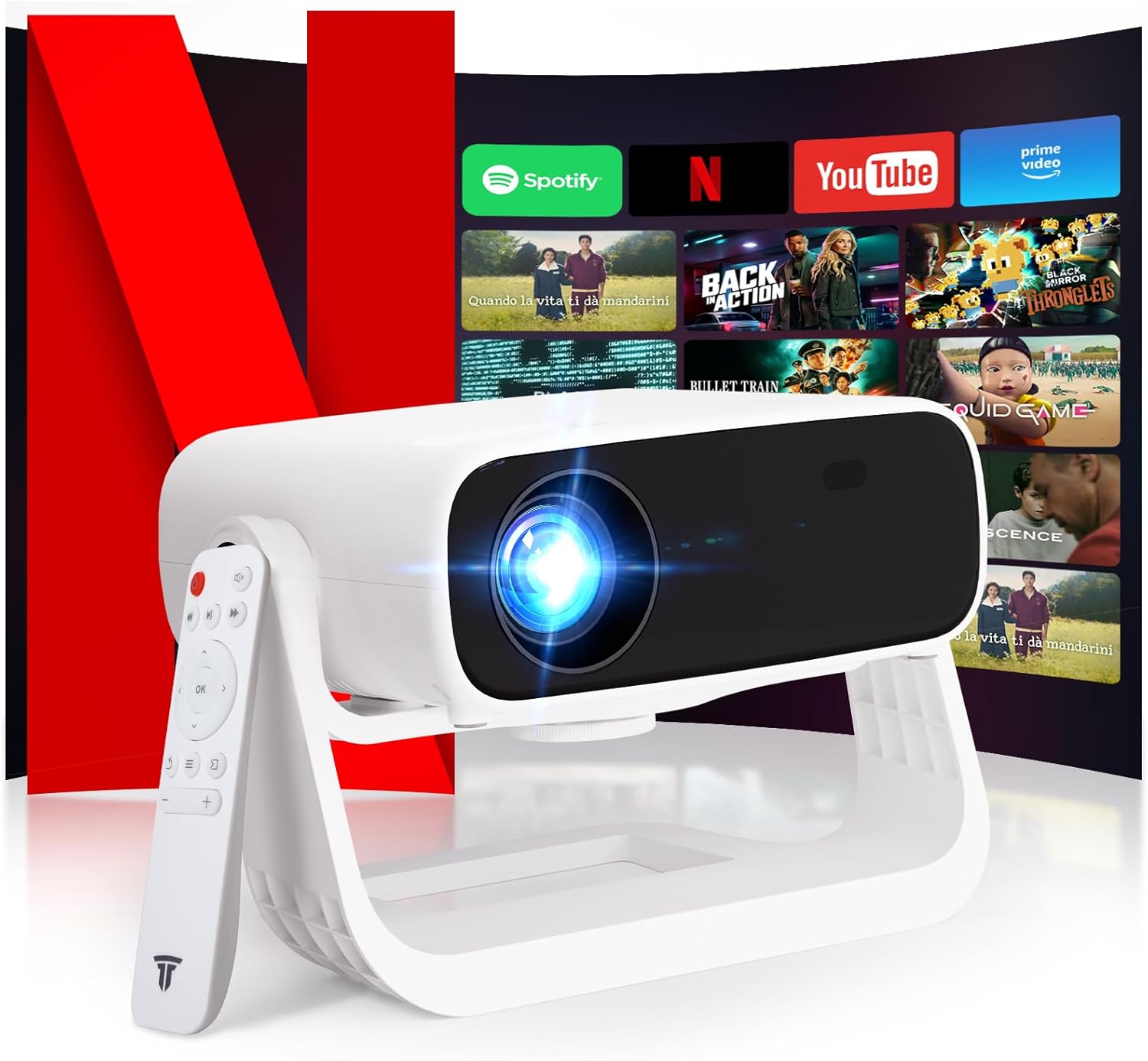 Wielio Smart Proyector Android 11