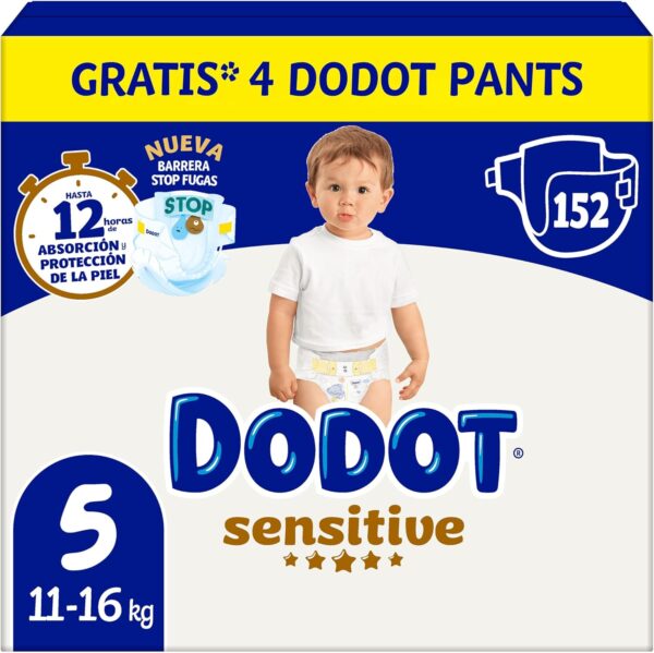 Dodot Pañales Bebé Sensitive Talla