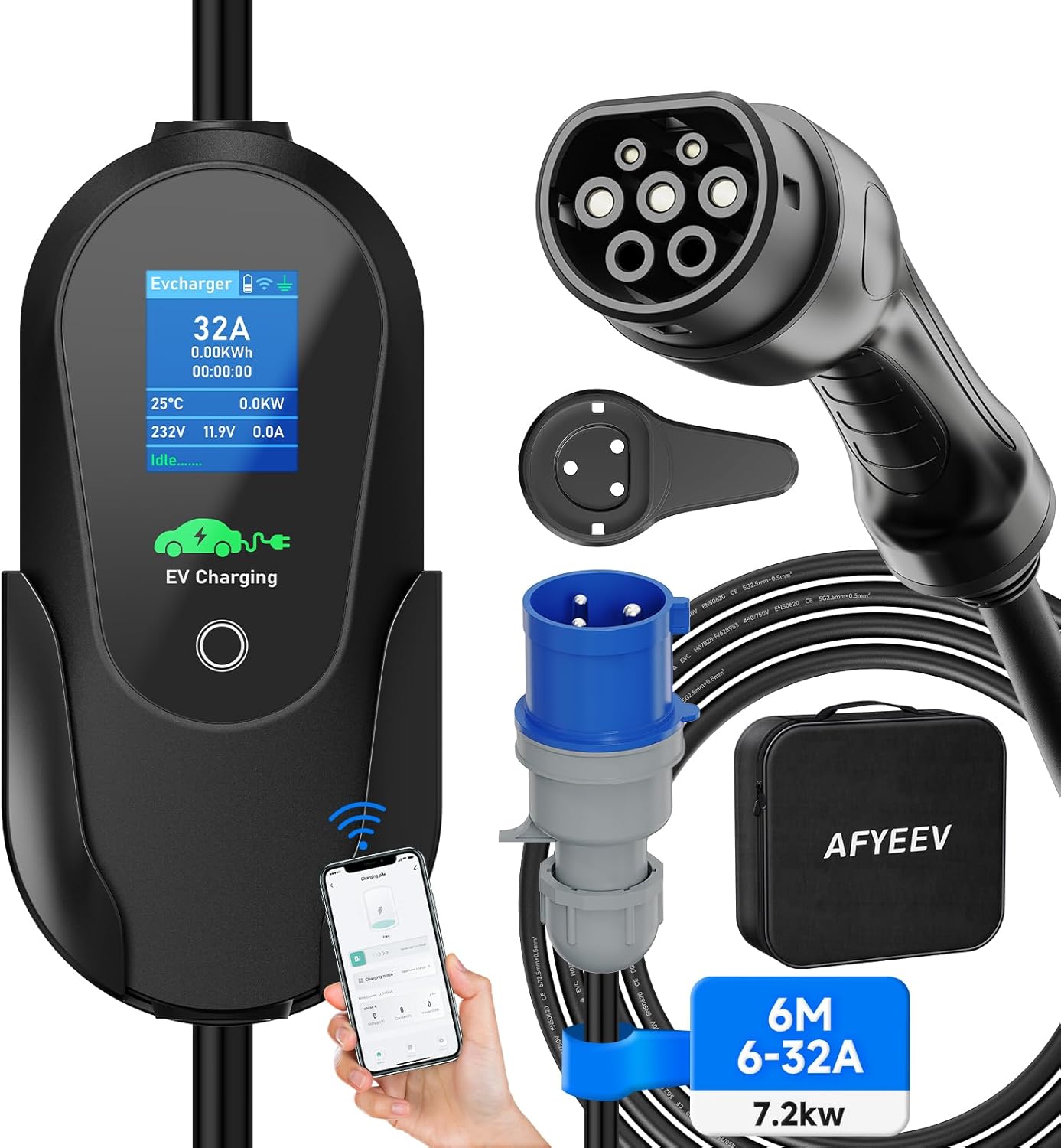 AFYEEV 6M Cargador Coche Electrico