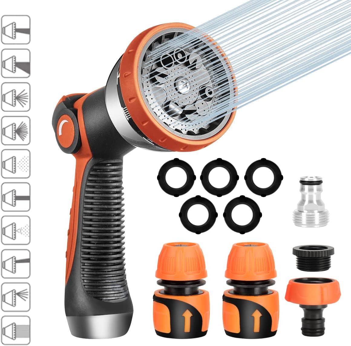 ALLILUYAA Pistola de Riego de Metal