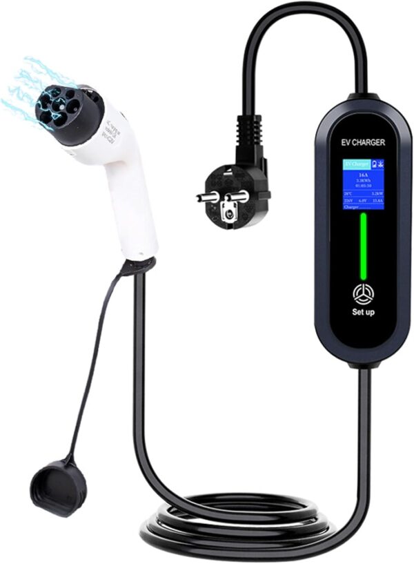 Cargador de coche electrico cable