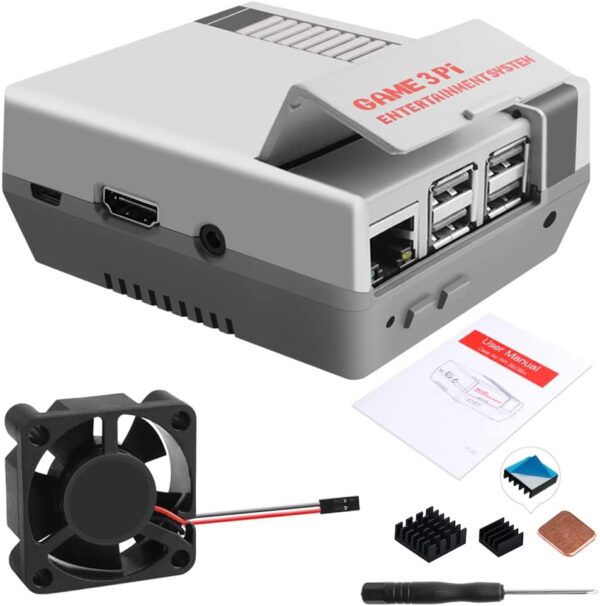 GeeekPi Retro Gaming Nes3Pi Funda GeeekPi Retro Gaming Nes3Pi Funda