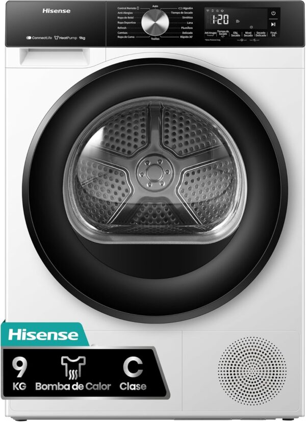 Hisense DH3S902BW3  Secadora, 9