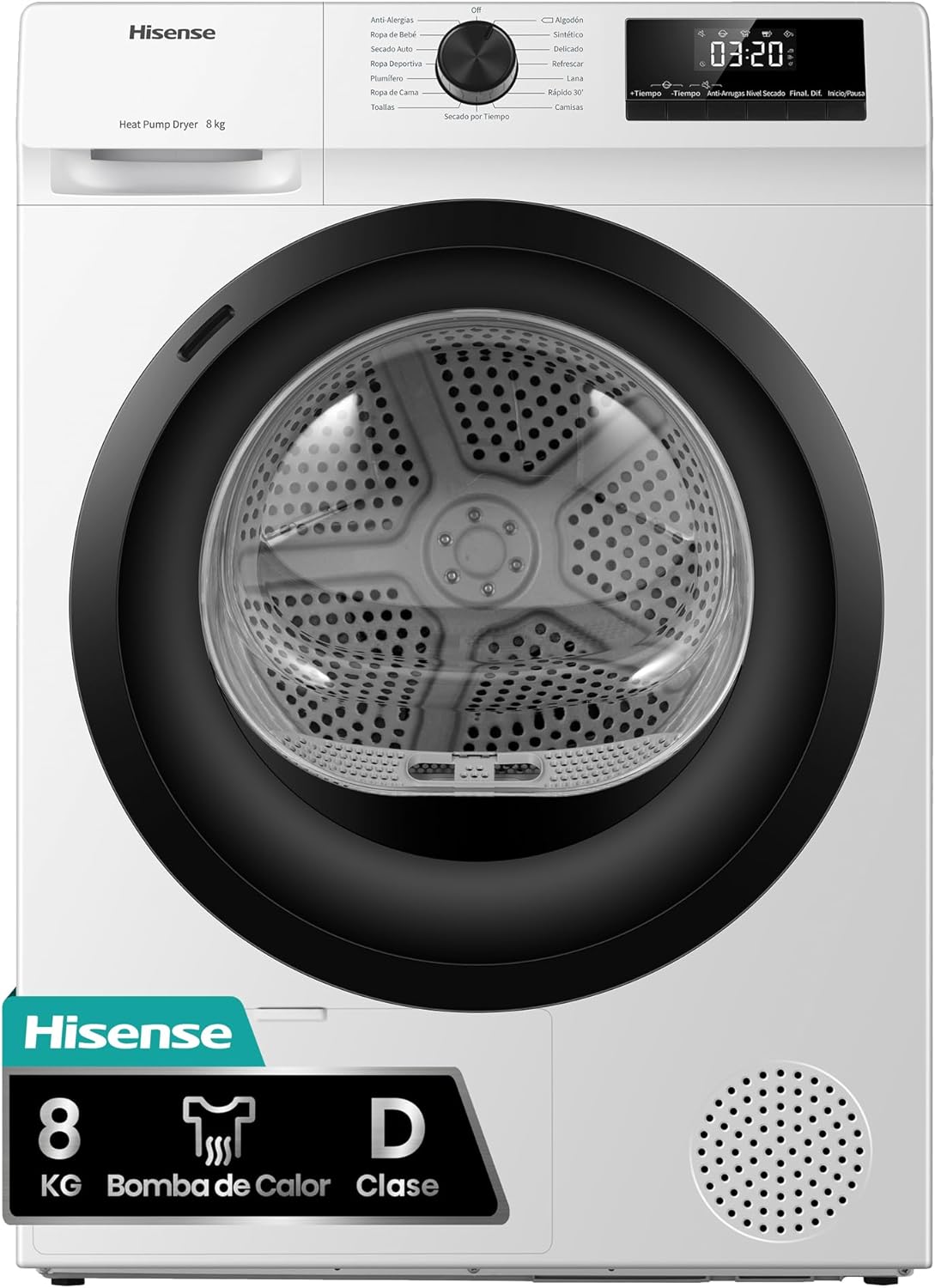 Hisense DHQE800BW2  Secadora