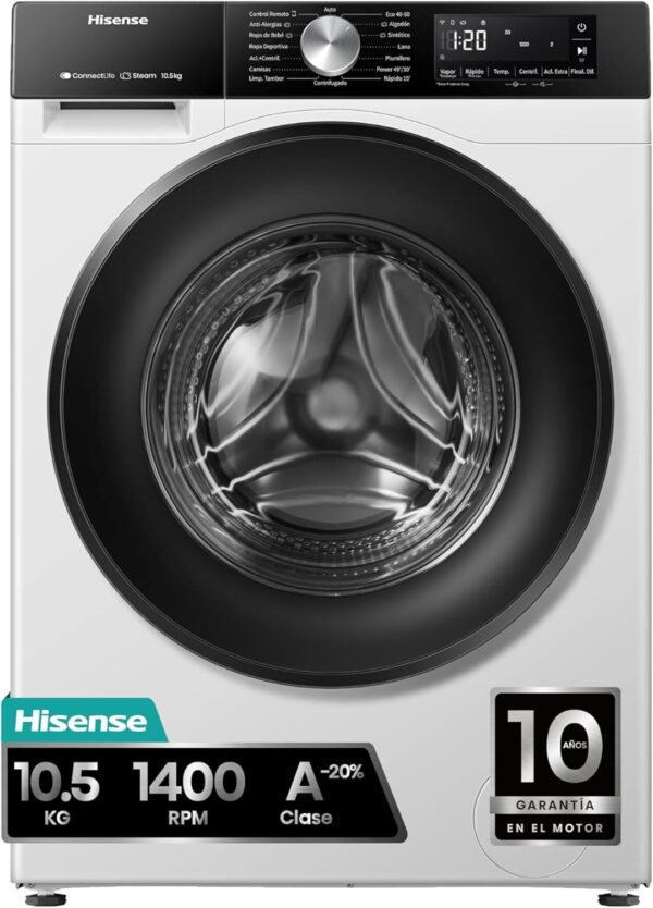 Hisense WF3S1043BW3 - Lavadora con Hisense WF3S1043BW3 Lavadora