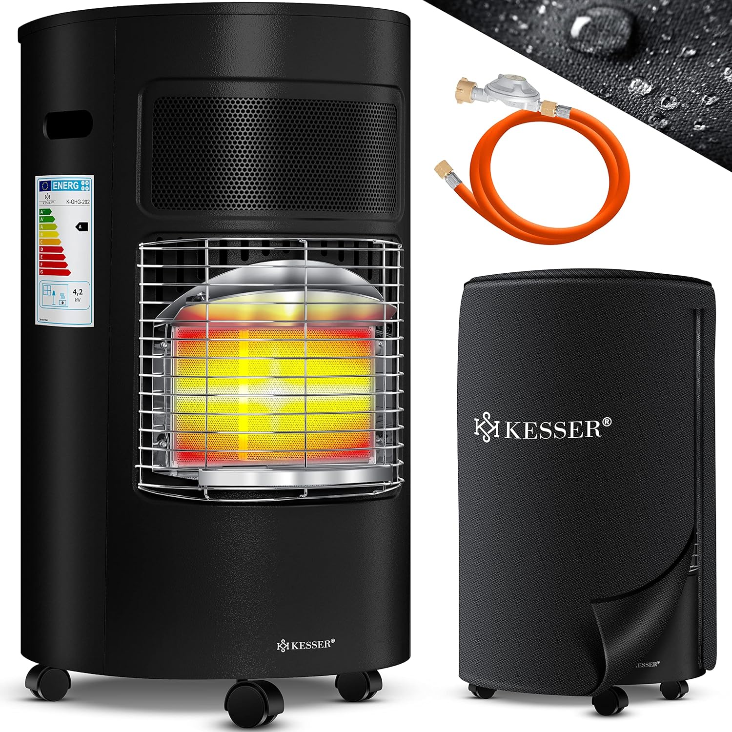 KESSER® Calentador de gas incluye