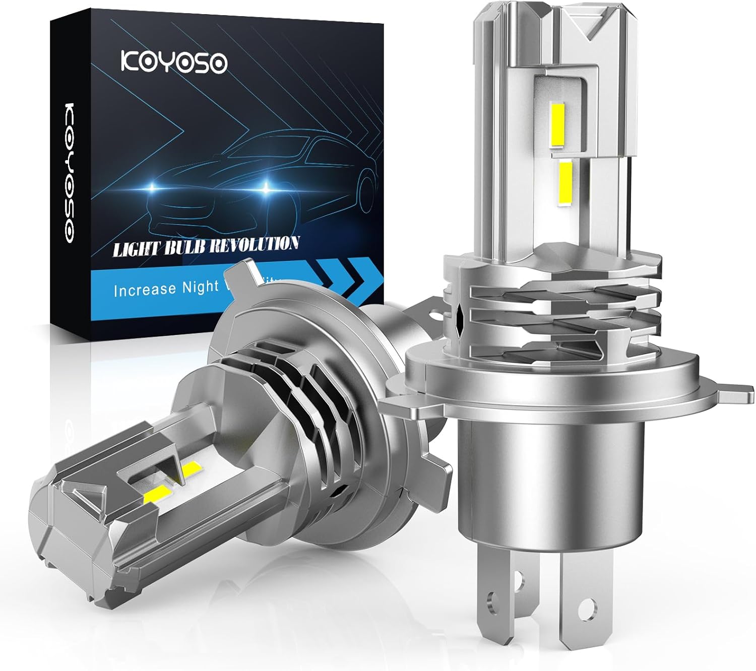 KOYOSO H4 LED Bombillas 50W 10000LM KOYOSO H4 LED Bombillas 50W 10000LM