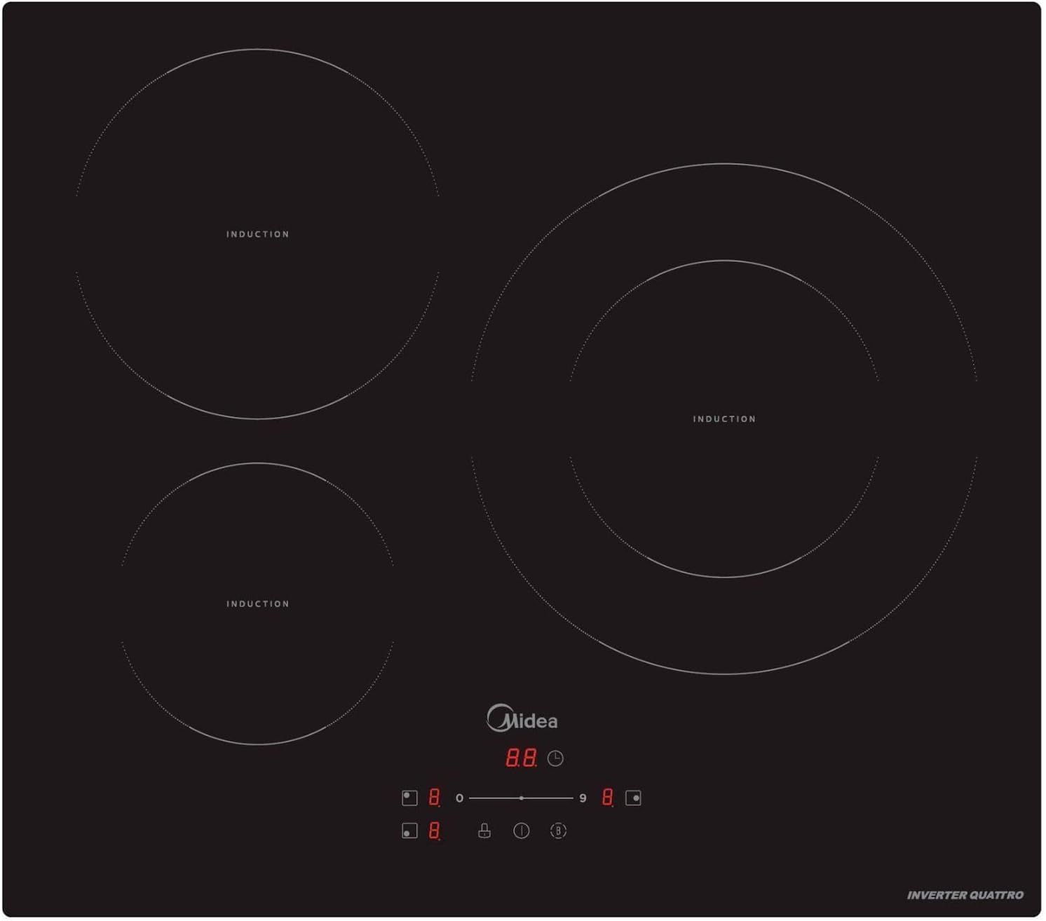 MIDEA Placa Inducción 3 fuegos